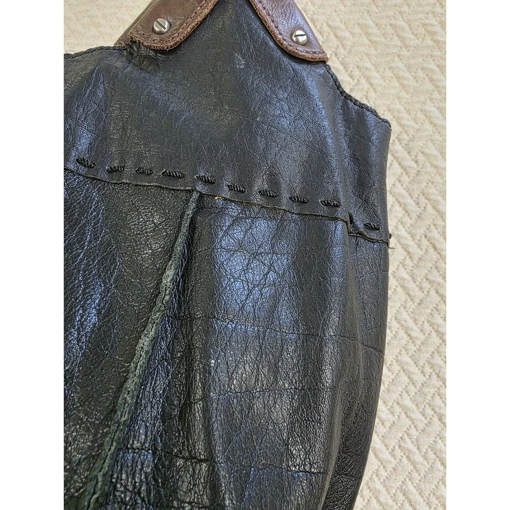 The Sak Indio Leather Hobo Bag Black Slouchy Boho Shoulder Purse